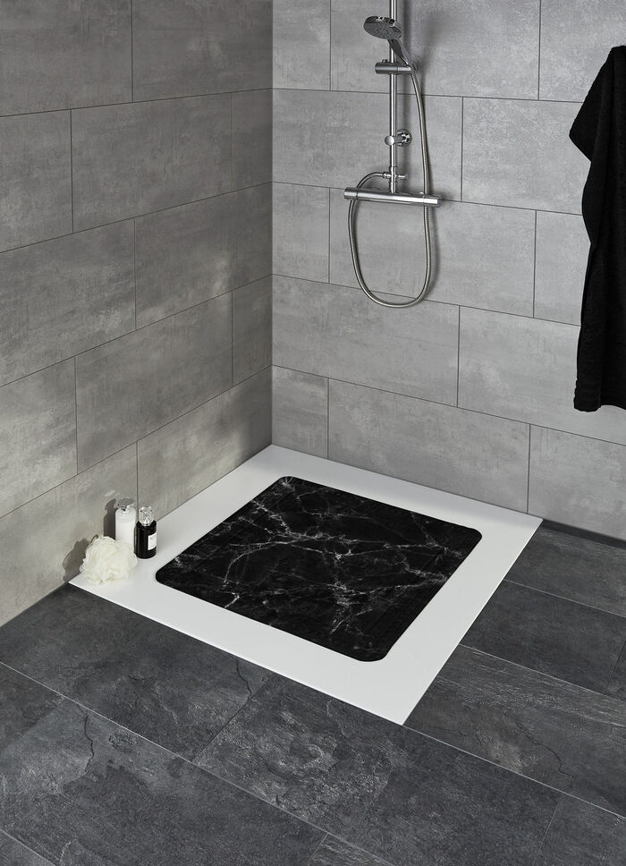 Sicherheits-Einlagen mit Marmor-Dessin SCHWARZ-WEISS