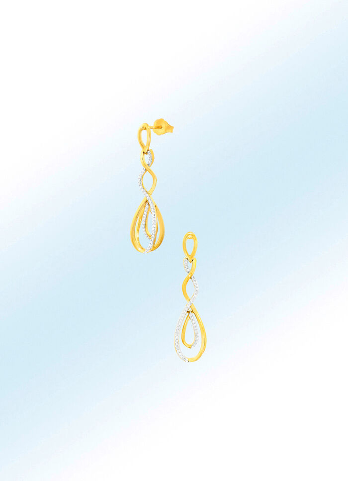 Elegante Ohrstecker mit echten Diamanten 