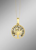 Lebensbaum-Anh&auml;nger mit Diamanten 