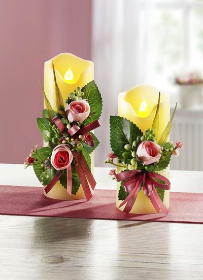 LED-Kerzen mit naturgetreuem Flackereffekt 