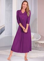 Nachthemd mit Motivspitze und Kellerfalte 