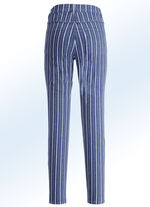 Jeans in aparter Streifendessinierung JEANSBLAU-ECRU