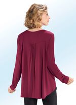 Shirt-Tunika mit rundem Halsausschnitt 