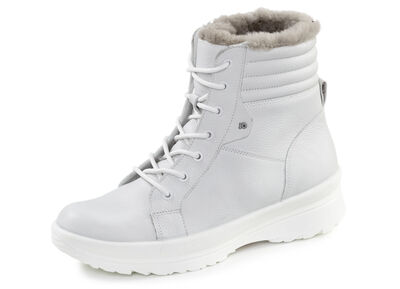 Schn&uuml;r-Bootie aus echtem Lammfell 