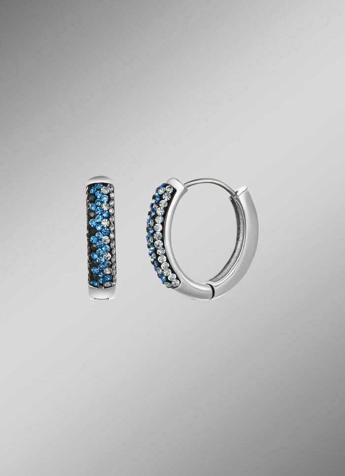 Zeitlose Eleganz: Klappcreolen mit funkelnden Kristallen 