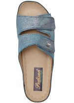 Bequeme Damen-Pantoletten, Weite G, mit Klettverschluss JEANS