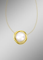 Anh&auml;nger mit Zuchtperlen-Bouton 