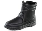 Stiefelette mit Knitter-Struktur SCHWARZ