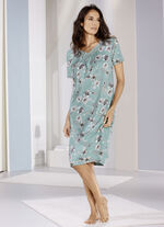 Zweierpack Nachthemden, wadenlang und mit Stickereispitze  