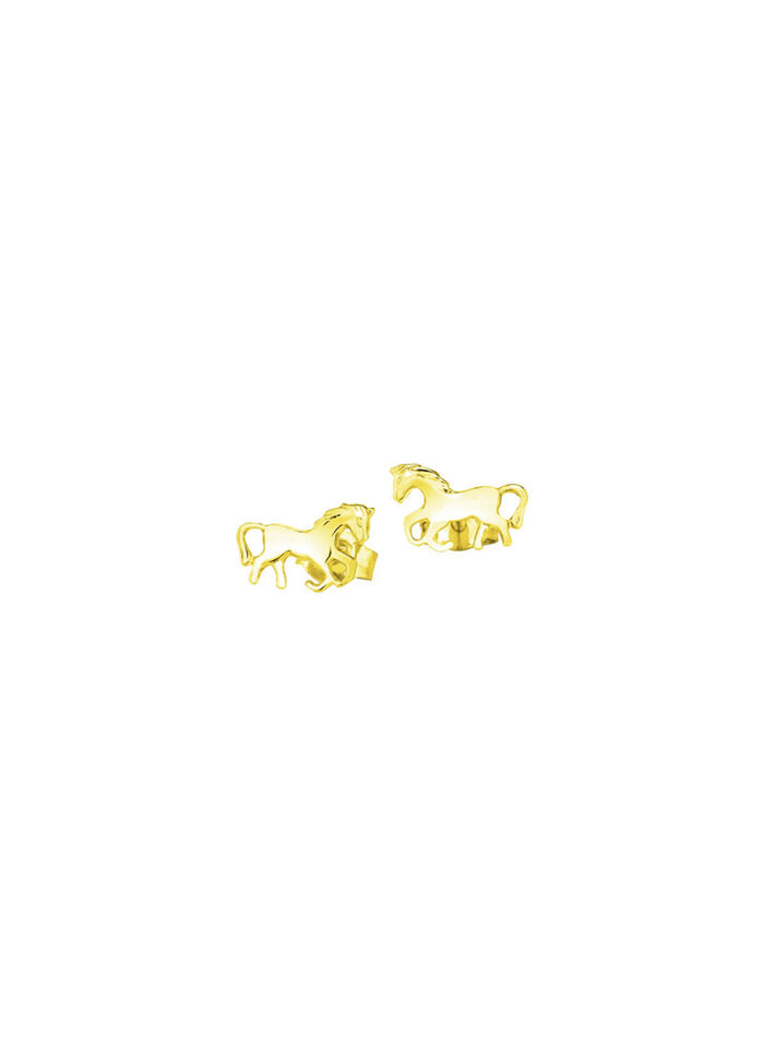 Pferde-Ohrstecker aus Gold 