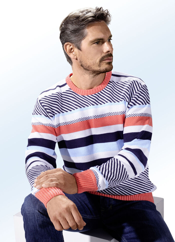 Sportiver Rundhalspullover 