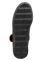 Spangenschuh aus weichem Filz GRAU