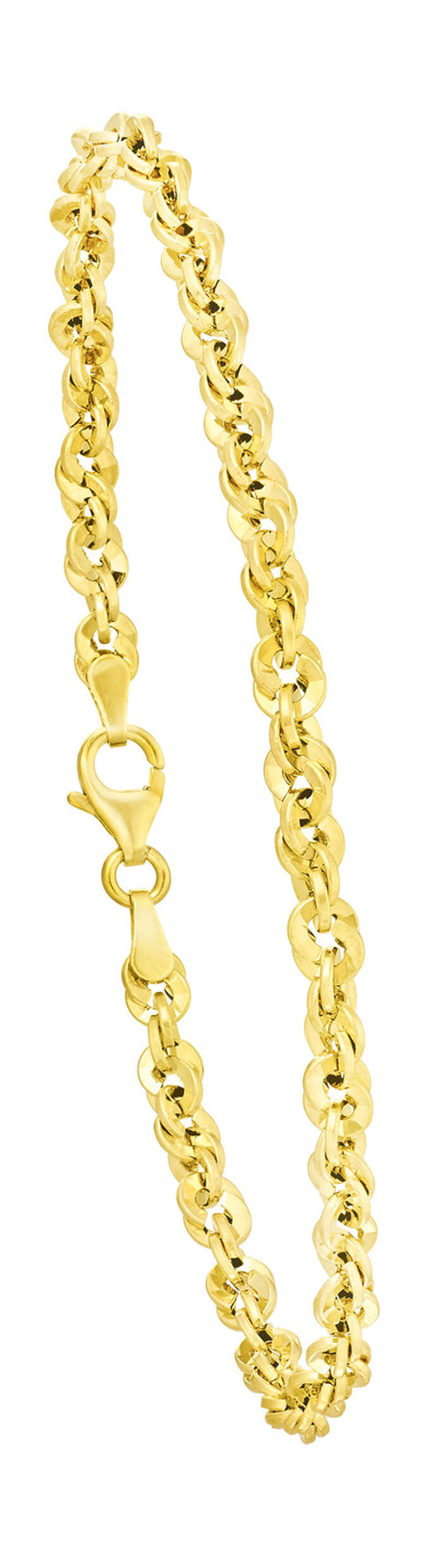 Klassissche Kordelketten-Garnitur, diamantiert 