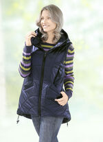 Weste mit Zier-Rei&szlig;verschl&uuml;ssen 