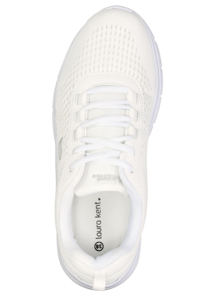 LAURA KENT, sommerliche Damen-Sneaker, mit herausnehmbarem Fußbett WEISS