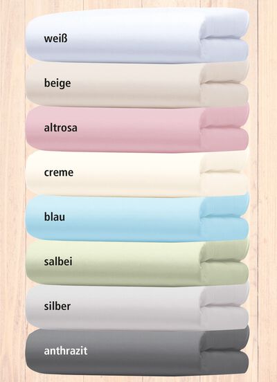 Jersey-Stretch-Elasthan-Spannbettt&uuml;cher Deluxe in hochwertiger Qualit&auml;t 