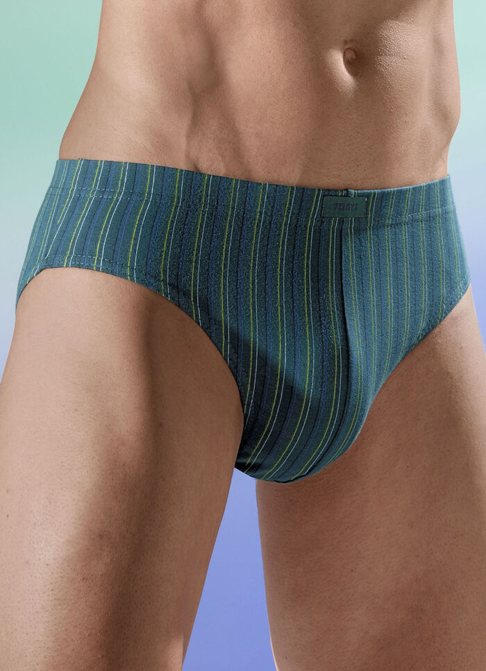 Viererpack Slips mit Streifendessin 