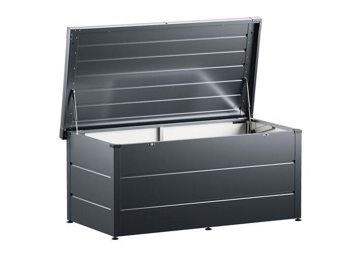 Hochwertige Gartentruhe aus Stahlblech 