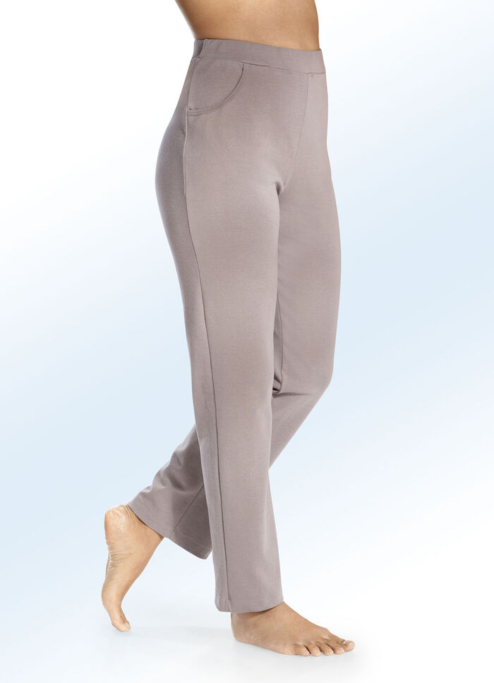 Hose mit zwei Schubtaschen TAUPE