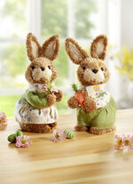 Hasenpaar aus Pl&uuml;sch, 2er-Set 