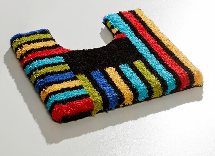 Badvorleger mit rutschhemmender R&uuml;ckseite von Grund BUNT