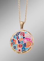 Anh&auml;nger mit Mosaikmuster und Ankerkette 