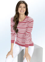 Pullover in Ringeldessin HUMMER-WEISS