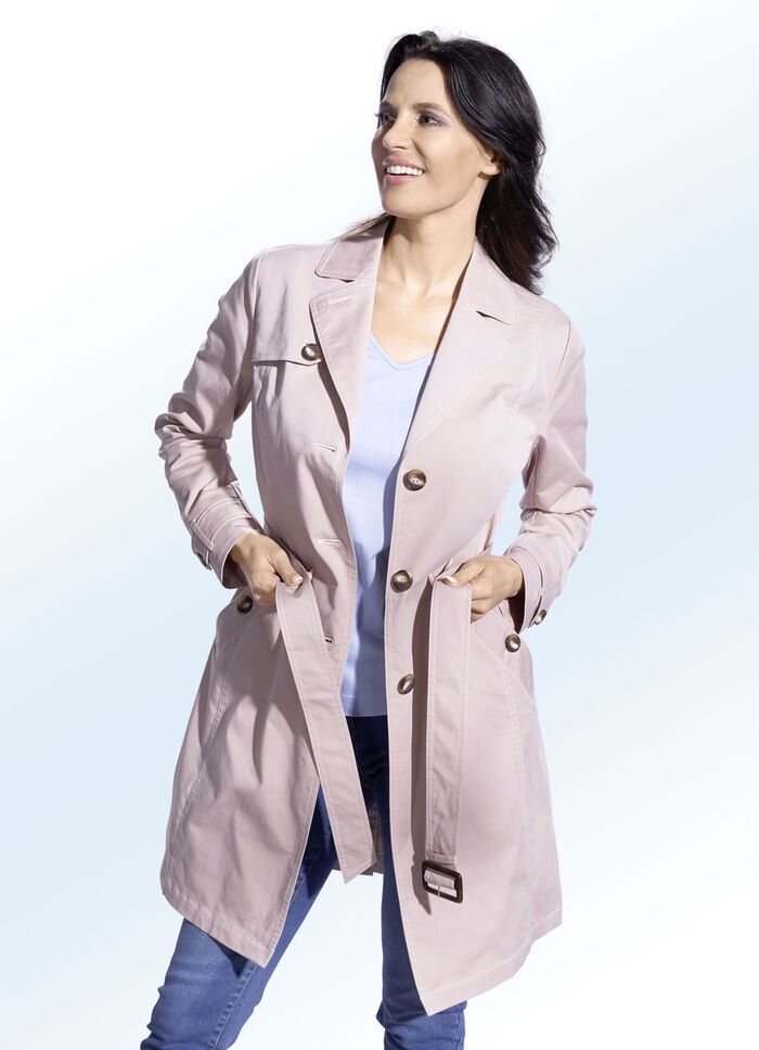 Trenchcoat mit Gürtel 
