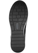 ELENA EDEN, bequeme Damen-Sneaker, Weite H, mit herausnehmbarem Fu&szlig;bett SCHWARZ