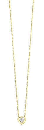 Herz-Anhänger mit Zirkonia 