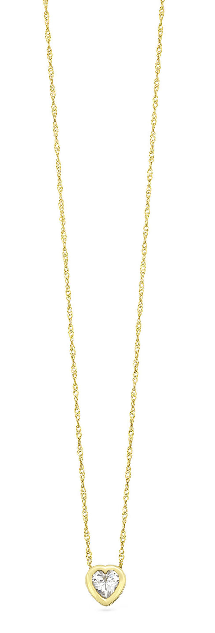 Herz-Anhänger mit Zirkonia 