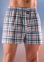 Viererpack Boxershorts, kariert, kn&ouml;pfbarer Eingriff 