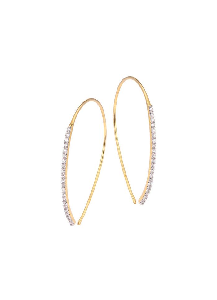 Glamour&ouml;se Ohrhaken mit Brillanten 