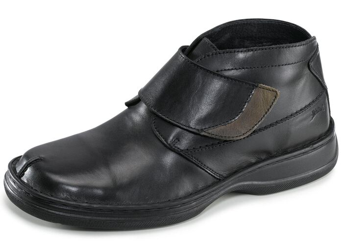 GINO GALANTE, gef&uuml;tterte Herren-Boots, Winterschuhe, Weite K, mit herausnehmbarem Fu&szlig;bett SCHWARZ-GRAU