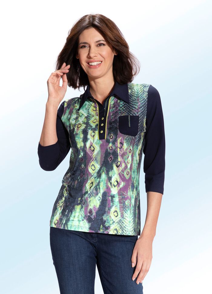 Poloshirt mit attraktiver Biesenzier 