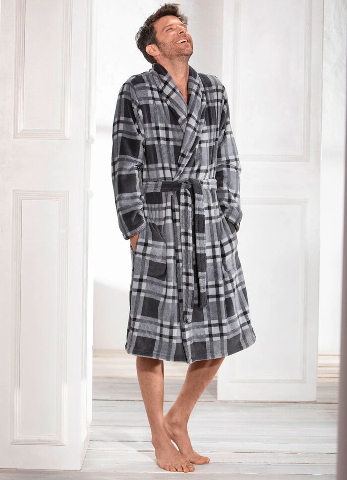 Hausmantel mit Schalkragen 