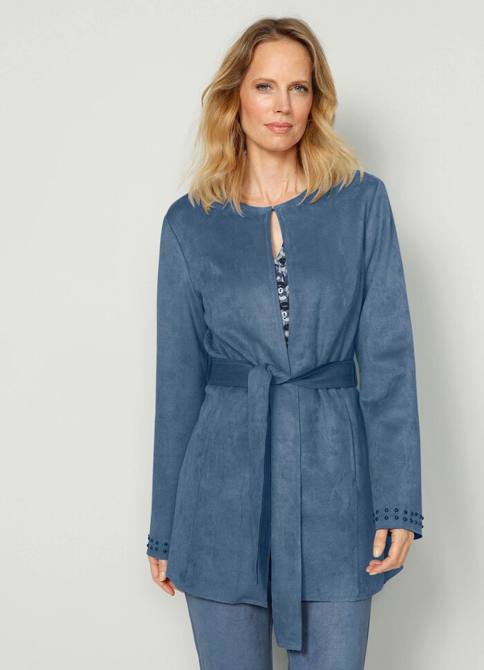 Blazer mit Nietenzier an den &Auml;rmelabschl&uuml;ssen 