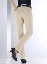 Magic-Jeans in 5-Pocket-Form BEIGE