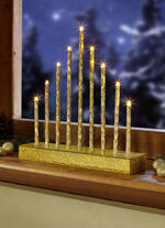 Batteriebetriebener LED-Stableuchter GOLD