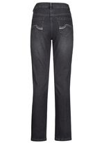 Jeans mit sch&ouml;nen Stickereien und funkelnden Strassteinen 