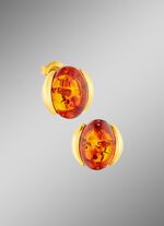 Chicke Ohrstecker mit Bernstein 