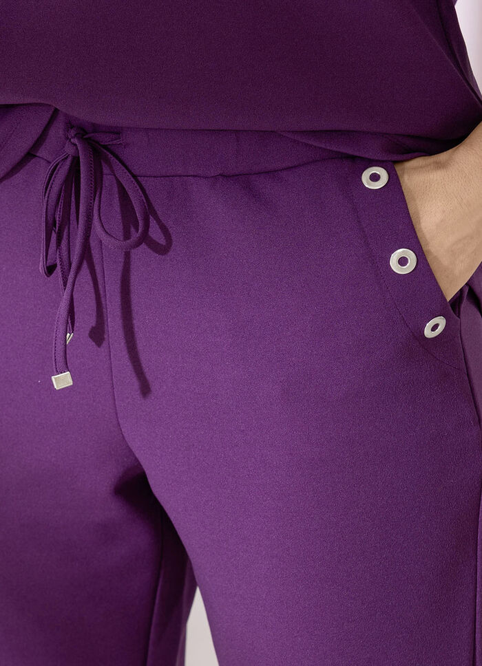 Set, 2-teilig mit dekorativen Nieten  PFLAUME