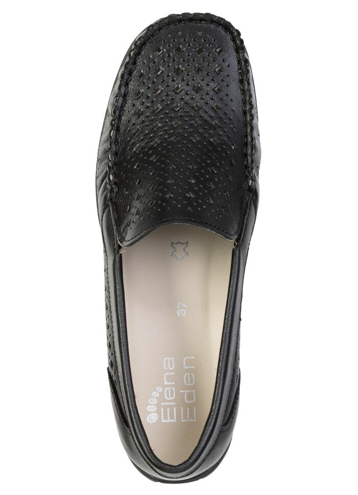 ELENA EDEN, sommerliche Damen-Slipper, Weite H, mit herausnehmbarem Fu&szlig;bett 