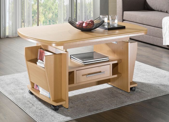 Couchtisch, auch h&ouml;henverstell- und ausziehbar 