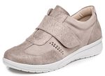 Slipper mit verstellbarem Klettverschluss TAUPE