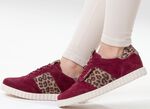 Peter Kaiser, trendige Damen-Sneaker, mit herausnehmbarem Fu&szlig;bett BORDEAUX-BRAUN