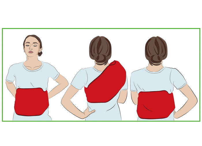 Vital Comfort W&auml;rmflaschen-G&uuml;rtel ROT