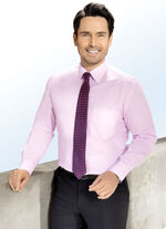 Hemd mit Satinstreifen in 4 Farben und 3 &Auml;rmell&auml;ngen ROS&Eacute;