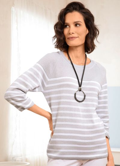 Pullover in Ringeldessin 