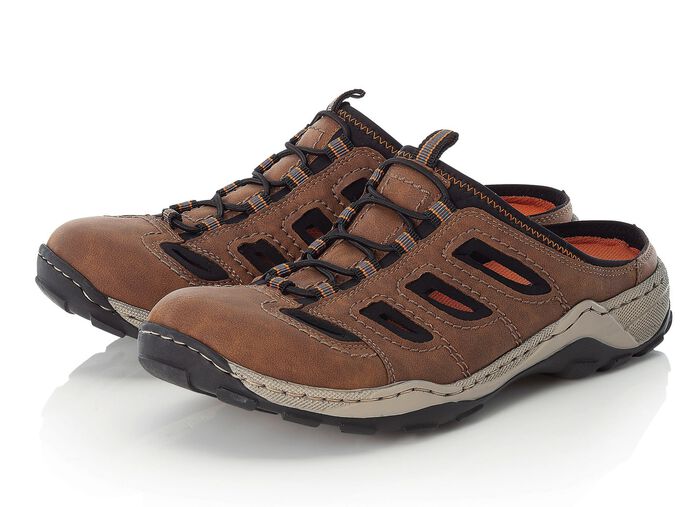 Rieker Clog mit Zierschn&uuml;rung BRAUN